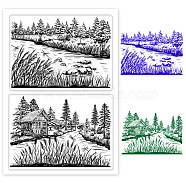Custom PVC Plastic Clear Stamps, for DIY Scrapbooking, Photo Album Decorative, Cards Making, House, 160x110x3mm(DIY-WH0448-0200)