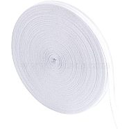 Cotton Ribbons, Herringbone Ribbon, for Jewelry Making, White, 5/8 inch(15mm), 45m/roll(OCOR-WH0032-49B)