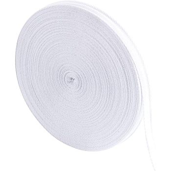 Cotton Ribbons, Herringbone Ribbon, for Jewelry Making, White, 5/8 inch(15mm), 45m/roll