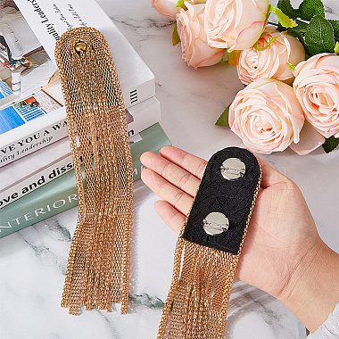 SUPERFINDINGS 2Pcs Fashionable Alloy Tassel Epaulettes(FIND-FH0005-41KCG)-4