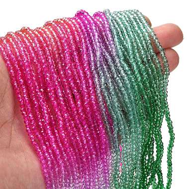 Transparent Painted Glass Beads Strands(DGLA-A034-T1mm-A03)-2