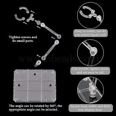 SUPERFINDINGS Plastic Humanoid Stand Support(ODIS-FH0001-11)-3