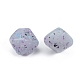 Perles acryliques opaques style pierre marbrée(OACR-G009-02D)-1