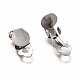 304 Stainless Steel Clip-on Earring Findings(X-STAS-L259-001C-P)-2