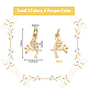 dicosmetic 12 個 2 カラー真鍮マイクロパヴェクリアキュービックジルコニアチャーム(FIND-DC0003-27)-2