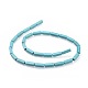 perles synthétiques turquoise brins(G-E456-29A-1)-2