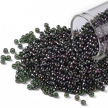 TOHO Round Seed Beads, Japanese Seed Beads, (326) Gold Luster Orion, 8/0, 3mm, Hole: 1mm, about 1111pcs/50g