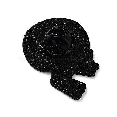 Halloween Black Alloy Brooches(JEWB-C032-01EB)-2