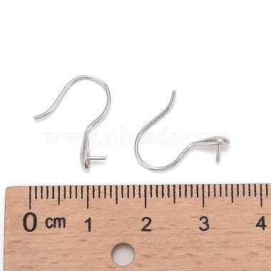 крючки для сережек из стерлингового серебра с родиевым покрытием(X-STER-E041-14P)-4