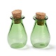 ガラスのコルク瓶の飾り(AJEW-O032-02C)-1