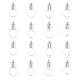 16 Sets 8 Style Transparent Glass Bottle Pendants(GLAA-AR0001-25)-1