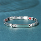 SHEGRACE Stainless Steel Panther Chain Watch Band Bracelets(JB668A)-6