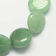 Perles de pierre gemme ronde et plate aventurine verte naturelle de pierre brins(G-S110-12mm-08)-1
