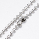 304 Stainless Steel Necklaces(NJEW-G307-07-1.5mm-P)-2