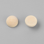 Schima Wood Cabochons, Half Round/Dome, Old Lace, 14.5x8mm(WOOD-TAC0008-08B)