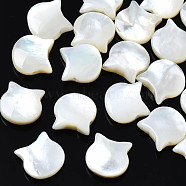 Natural White Shell Beads, Cat, 10x10x4mm, Hole: 0.8mm(SSHEL-S258-99B)