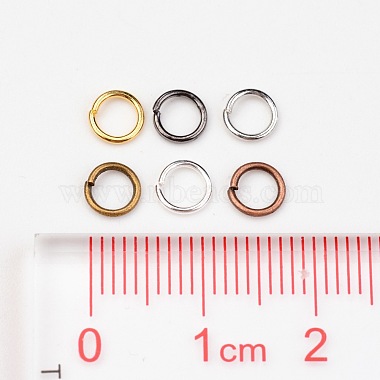 2300 pcs 6 Color Iron Open Jump Rings(IFIN-X0025-5mm-NF-B)-2