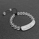 Natural Quartz Crystal Bead Braided Bead Bracelets for Women Men(LS5537-5)-1