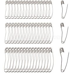 Iron Safety Pins, Platinum, 260pcs/set(IFIN-NB0001-12)