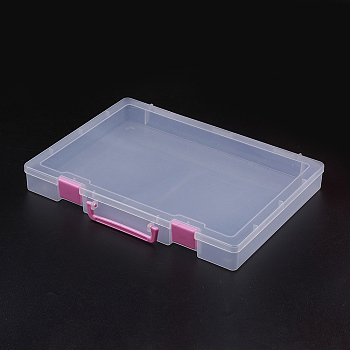 Polypropylene Plastic Bead Storage Containers, Rectangle, Clear, 36x26x4.5cm