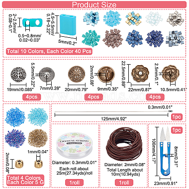 DIY Tile Bracelet Making Kit(DIY-NB0009-75)-2