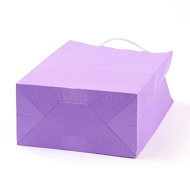 Pure Color Kraft Paper Bags(AJEW-G020-D-09)-3