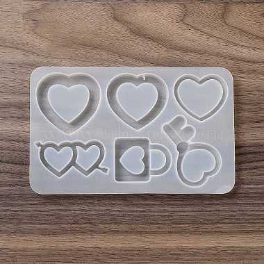 Heart Shape Quicksand DIY Silicone Mold(DIY-K073-10A)-3