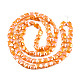 Electroplate Opaque Solid Color Glass Beads Strands(EGLA-N002-42-04)-2