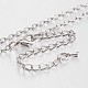 Alloy & Iron Cable Chain Necklace Making(X-MAK-N027-02A)-1