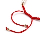 Bracelets de perles tressées en fil de nylon ajustable(BJEW-JB05384-01)-3