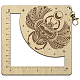 Wooden Square Frame Crochet Ruler(DIY-WH0537-006)-1