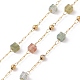 Natural Indian Agate Square Beaded Chains(AJEW-SZ0002-43G)-1