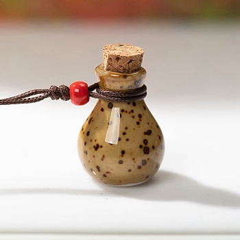 Porcelain Perfume Bottle Necklaces, Pendant Necklace, Peru, 15.75~23.62 inch(40~60cm)