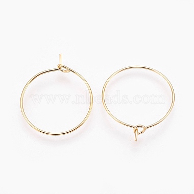 Brass Hoop Earrings(X-KK-S341-85)-2