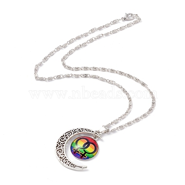 Collar del orgullo del arco iris(NJEW-F291-01K)-2