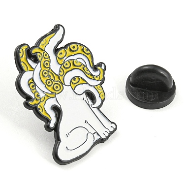 Octopus Dog Enamel Pins(JEWB-F024-01E)-2