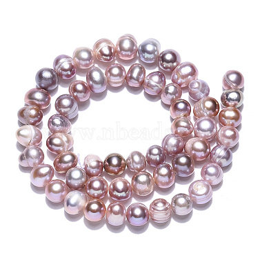 Natural Cultured Freshwater Pearl Beads Strands(PEAR-N013-06T)-4