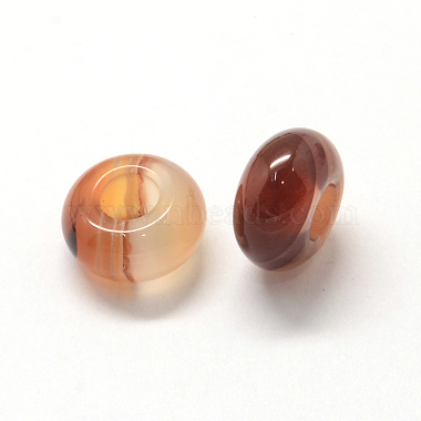 Natural Agate European Large Hole Beads(X-G-Q442-13)-2