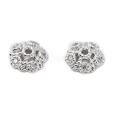 Rack Plating Brass Cubic Zirconia Bead Cap(KK-A183-74P)-2