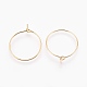 Brass Hoop Earrings(X-KK-S341-85)-2