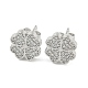 Brass Micro Pave Cubic Zirconia Ear Studs(EJEW-P261-20P)-1