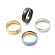 4Pcs 4 Colors 201 Stainless Steel Plain Band Rings Set for Women(RJEW-YW0001-04)-3