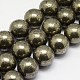 Natural Pyrite Beads Strands(G-L031-18mm-01)-1