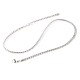 Non-Tarnish 304 Stainless Steel Twist Chain Necklaces for Women(NJEW-G140-08B-P)-2