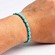 bracelet turquoise avec bracelet corde élastique(DZ7554-7)-1