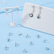 Bowknot Shape Brass Earring Hooks(KK-HS0001-78P)-5