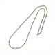 304 Stainless Steel Curb Chain/Twisted Chain Necklace Making(STAS-A028-N108P)-1