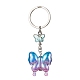 Schmetterlings-Schlüsselanhänger aus Glas und Acryl(KEYC-JKC00649-04)-1