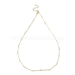 Ion Plating(IP) 304 Stainless Steel Twist Bar Link Chain Necklace, Golden, 17.40 inch(44.2cm)(NJEW-K249-08G)