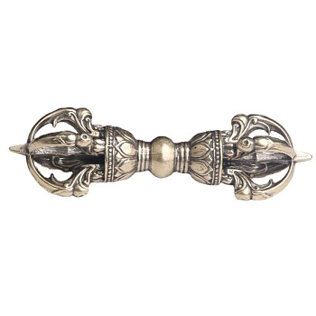Brass Dorje Vajra Beads, for Buddhist Jewelry Making, Antique Bronze, 88.5mm
